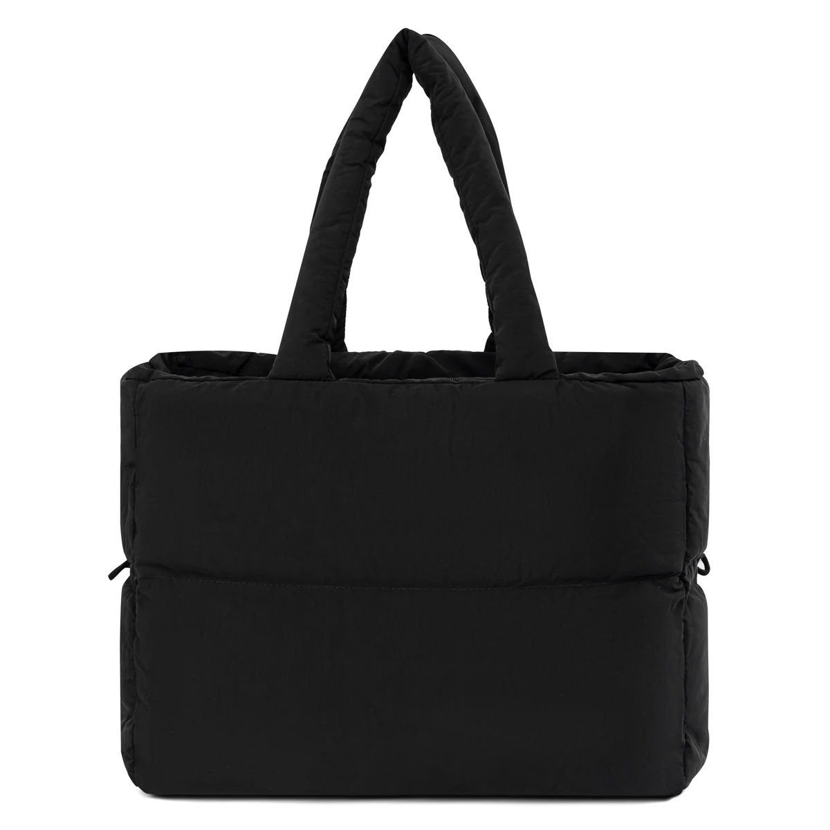 New arrival drawstring quilted tote bag for women puffer hobo handbag customized brand polyester puffy tote bag