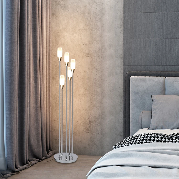 Led Stand Floor Lamp Modern Nordic Home decorative lamp Luxury Luminous Light 5 Head Ready to ship