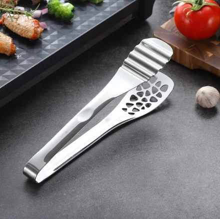 
Factory Directly Cheap Metal Stainless Steel Serving Salad Tongs Kitchen Tongs Food Clip 