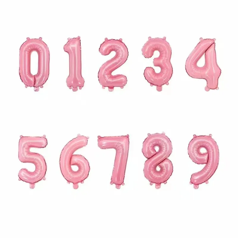 Balloons Wholesale 40 Inch 0-9 Large Number Various Colors Foil Number Balloons Party Decoration Supplies