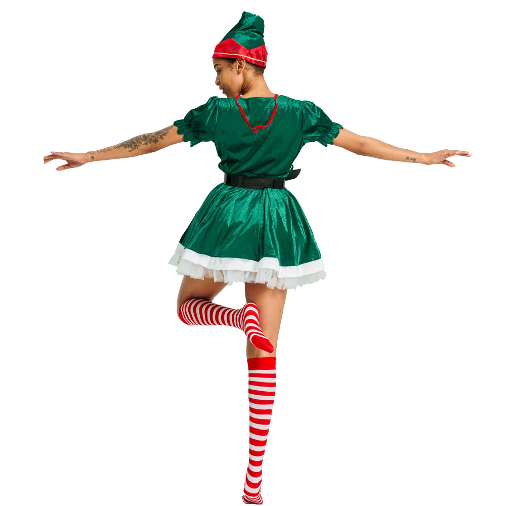 Women Christmas Dress Sexy Santa Claus Costume Red Green 2022 Hot
