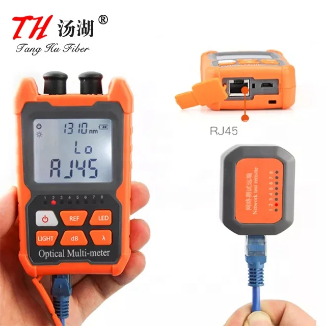 Portable 3 In 1 OPM VFL RJ45 Tester -70~+6/ -50~+26dBm 10mW Handheld Mini Optic Power Meter