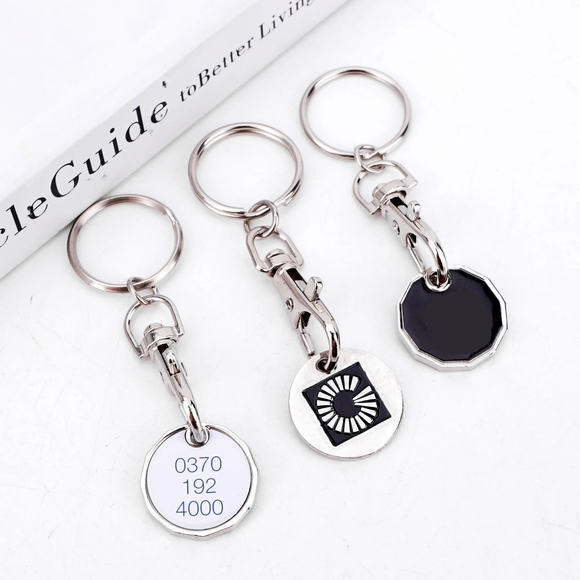 Custom Key Ring Souvenir Car Decoration Company Logo Metal Keychain Personalized Zinc Alloy Enamel Metal Keychain