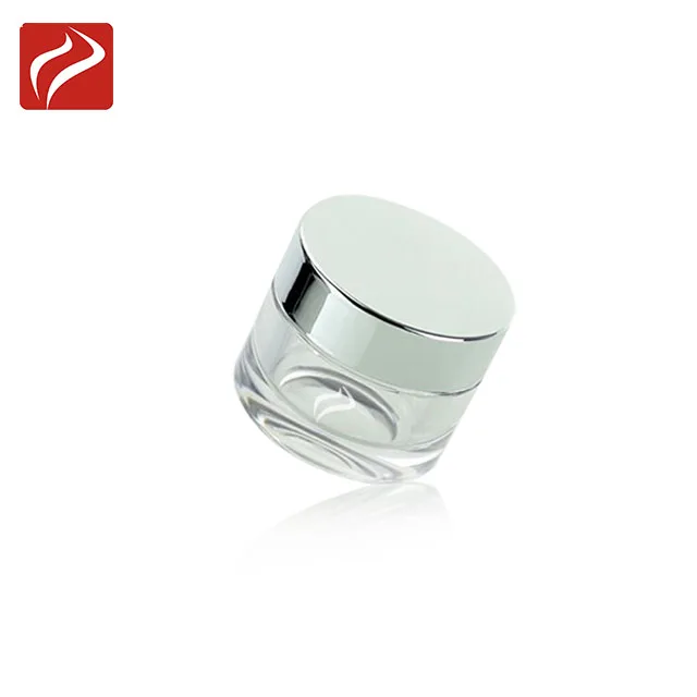 Custom size clear PETG cosmetic cream jar for skin care