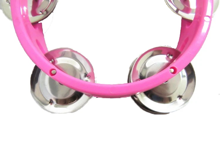 DF101 plastic toy mini colourful tambourine