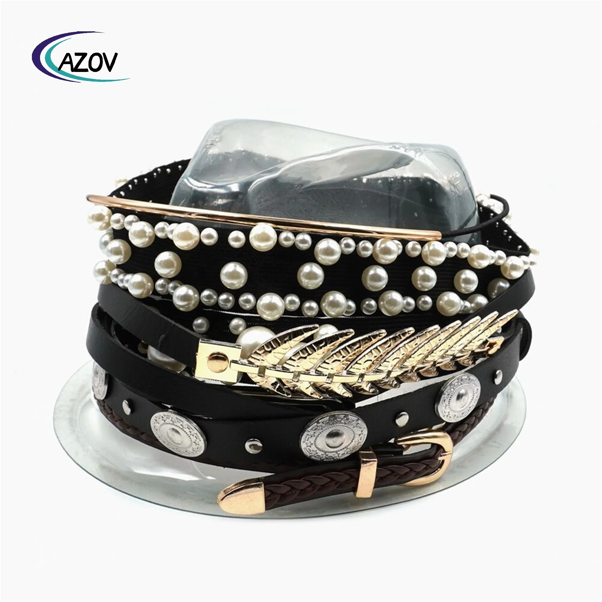 Hot Selling Fur Felt Hat Belt Woolen Hat Accessories Retro Belt Perfect Fit Denim Classic Cap