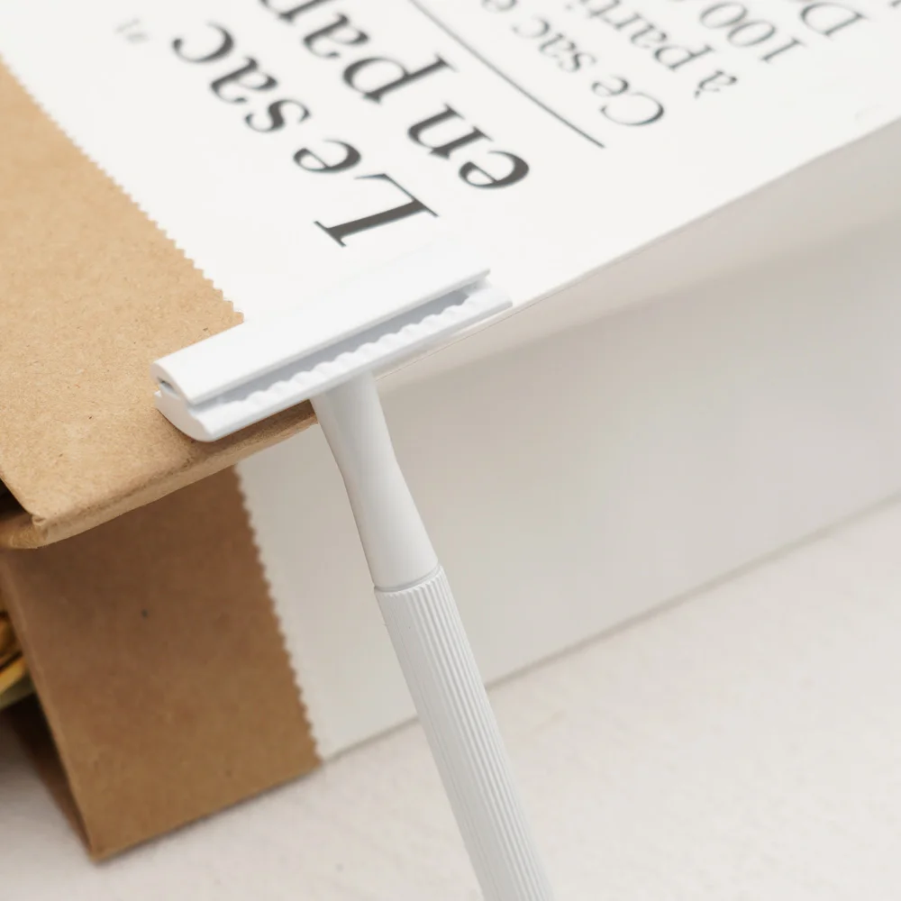 Wholesale  Hair Removal Cosmetics Daily Use Metal Pink Safety Razor Best Double Edge Shaving Razor for women