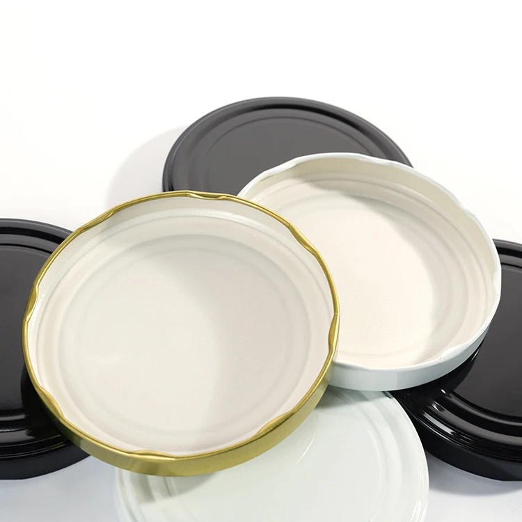 Wholesales Food Grade 70Mm Metal Tinplate Lid For Jar Cap Different Sizes Twist Lug Lids With Safety Button