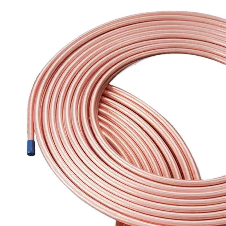 T1 T2 Copper Tube Min 99.99% Air Conditioner Heat Pipe Electrical Appliance Metal Building Decoration Copper 99.99% Copper Tube