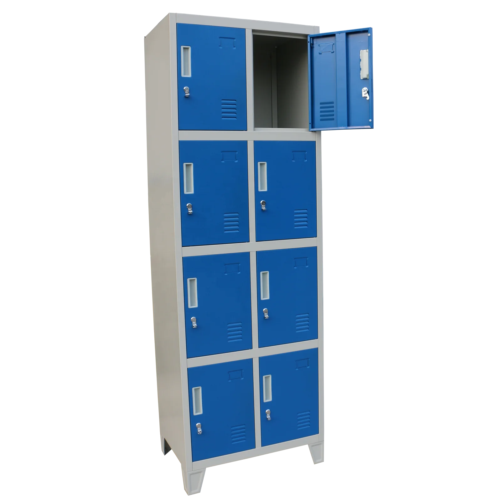 8 Door Steel Wardrobe/ Metal Locker/ Staff Cupboard JF-2B4A with feets