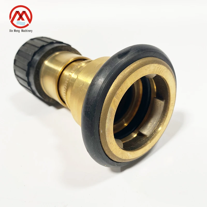 IMPA 330837 High Quality Brass Material Quickly Install Spray Nozzle Head Jet Marine Fire Hose Nozzle