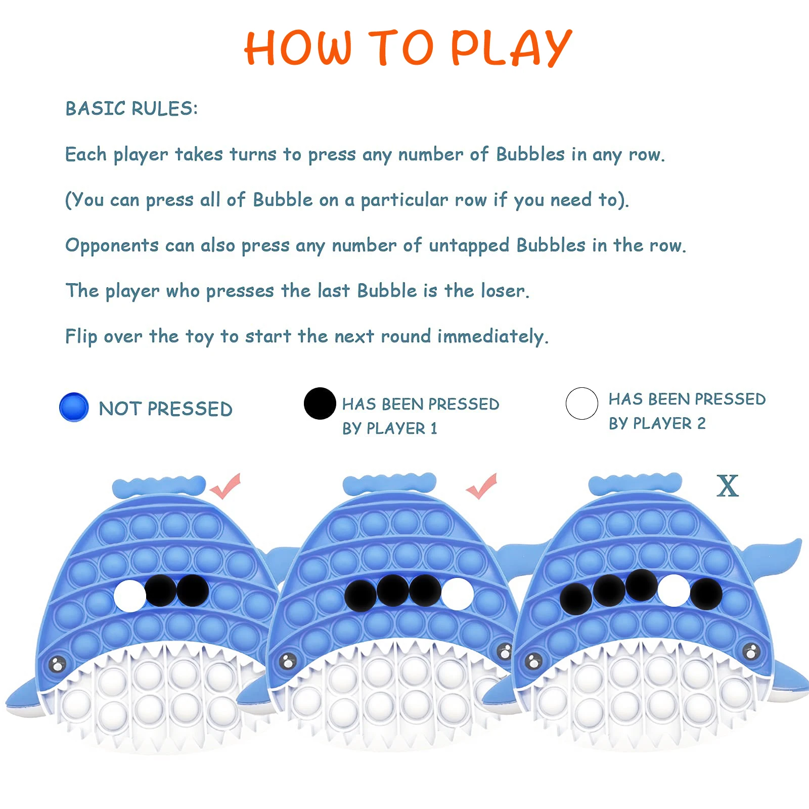 Mass production of new design creative fish-shaped funny shark finger toys for children