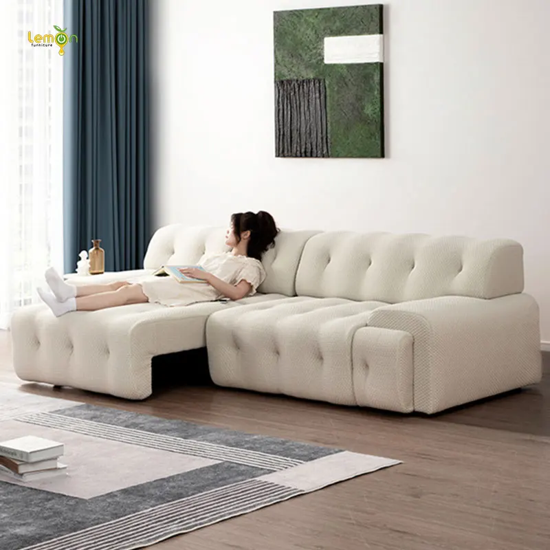 Fort Roch electric sofa bed fabric sofa modern simple functional sofa small apartment