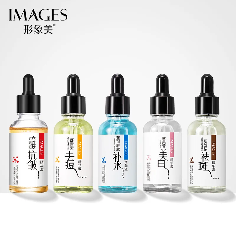 Six peptides Facial Essence hydrating, moisturizing, light spots, relieving facial wrinkles, hydrating facial care 30ml