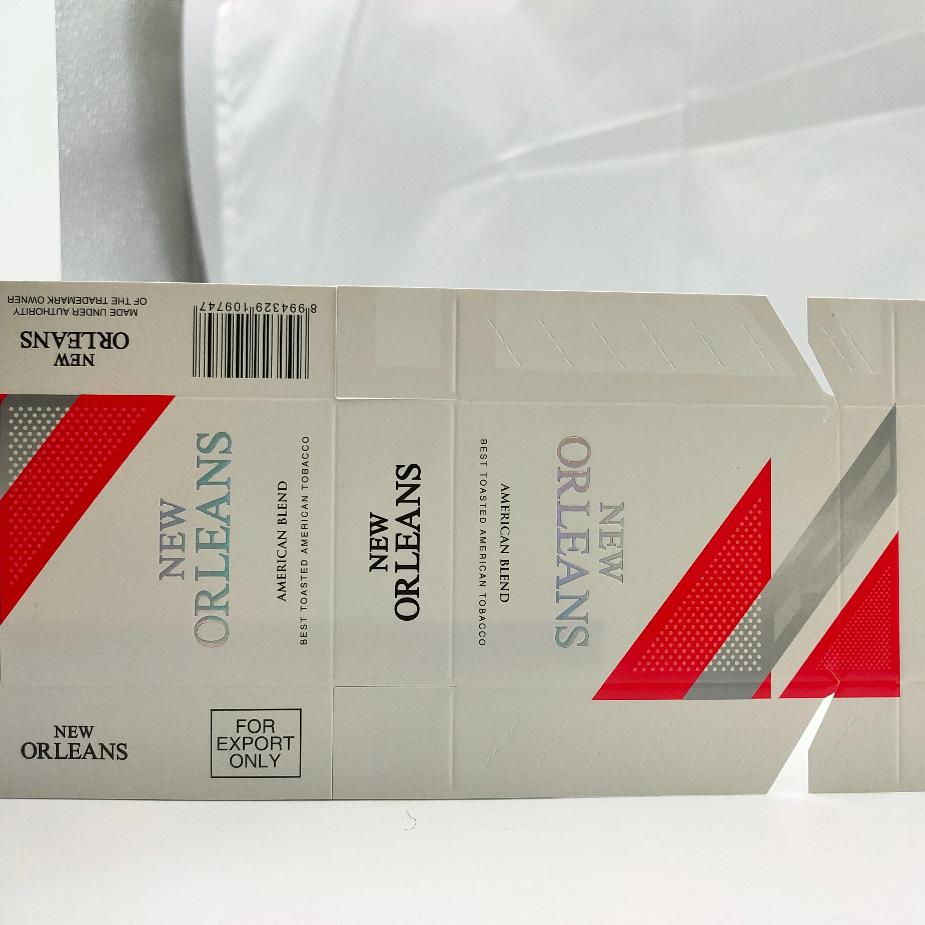 Offset Printing Cigarette Cardboard Packets Cases Packaging Coated Paper Use for HLP DG Packing Machine Cut Pieces King Size Box