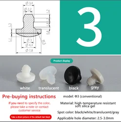 Silicone Rubber Plug/stopper Sealing Parts Sealing Natural Rubber End Cap with various sizes