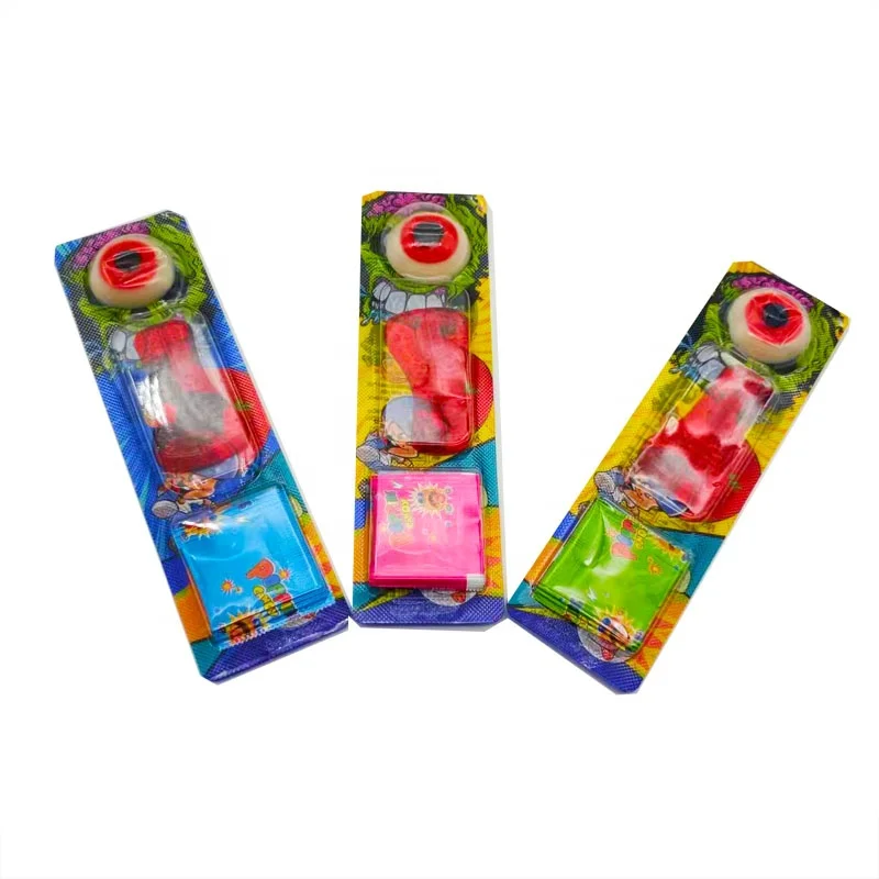 New Arrival Gummy Candy Eye Ball Shape Foot Shape with Popping Candy for Kds
