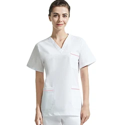 Nursing Uniforms Hospital Medical Scrubs Scrub Nurse Uniforms Design Plus Size Jogger Nurse Woman Scrub Sets 100% Cotton Unisex