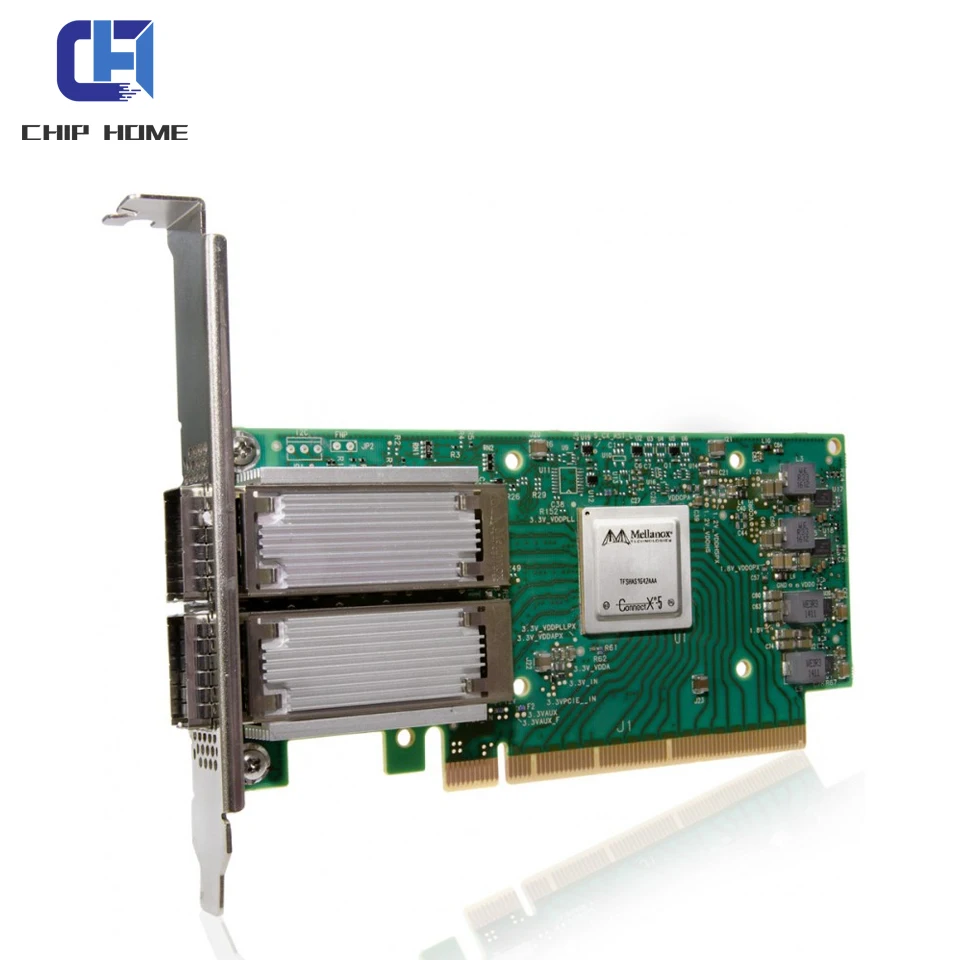 ConnectX-5 Ex VPI Adapter Card EDR InfiniBand and 100GbE Dual-Port QSFP28 PCIe 4.0 x16 Mellanox MCX556A-EDAT