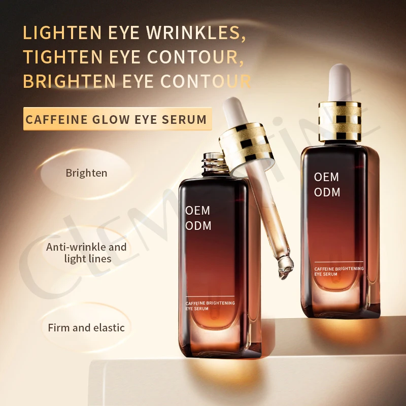 Private Label Anti-Aging Anti-Puffiness Fine Lines Remove Dark Circles Under Eyes Serum essence revive caffeine eye serum