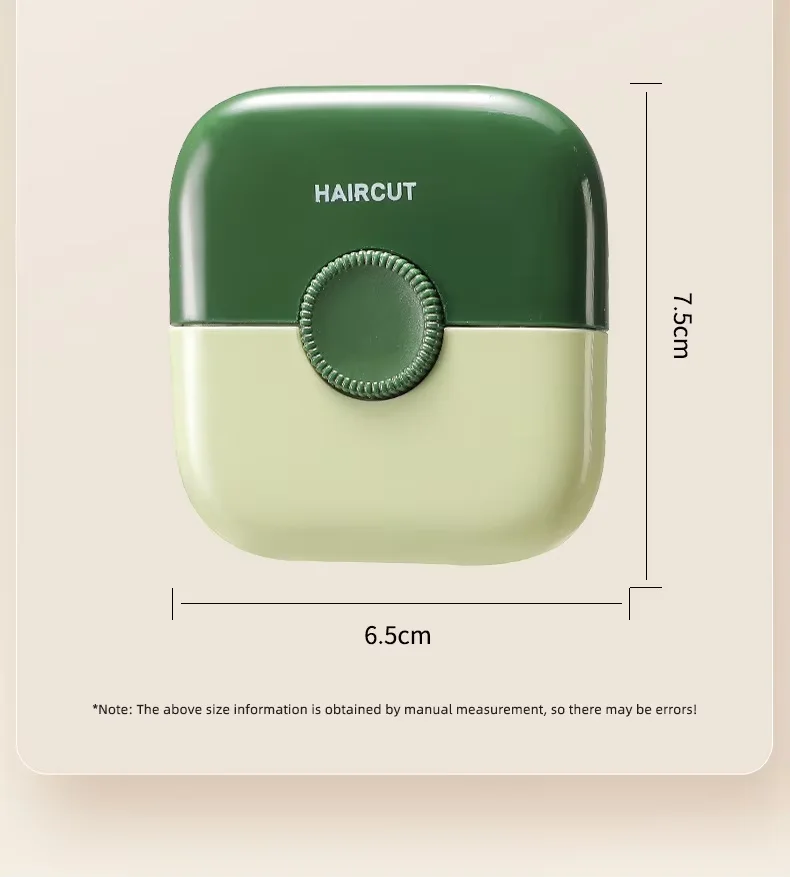 Custom LOGO 2 in 1 Hair Trimmer, Manual Bangs Trimmer Comb for Girls Women, Double Sided Hair Razor Comb Cutter