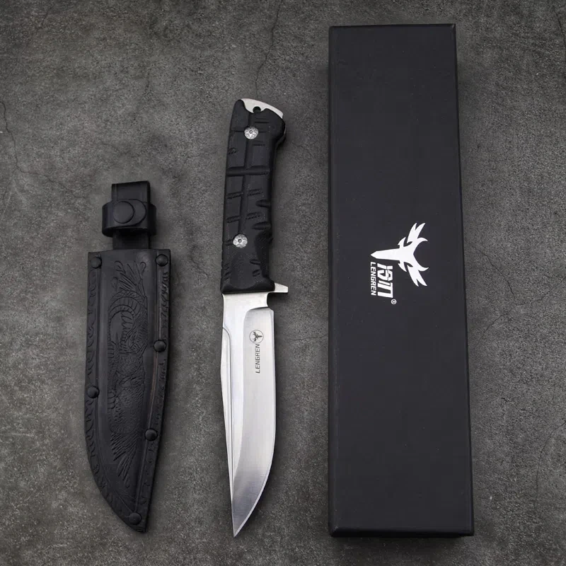 Outdoor Tactical DC53 Steel Self-Defense Weapon Sharp Wilderness Survival Hunting Folding Knife