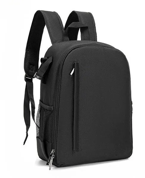 Waterproof Camera Shoulders Backpack for 15.6 inch Laptop Shockproof Soft Padded Tripod Case Photo Bag