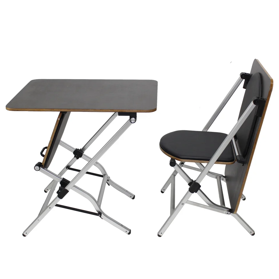 Good price customized available aluminum manual height adjustable folding table for outdoors camping picnic