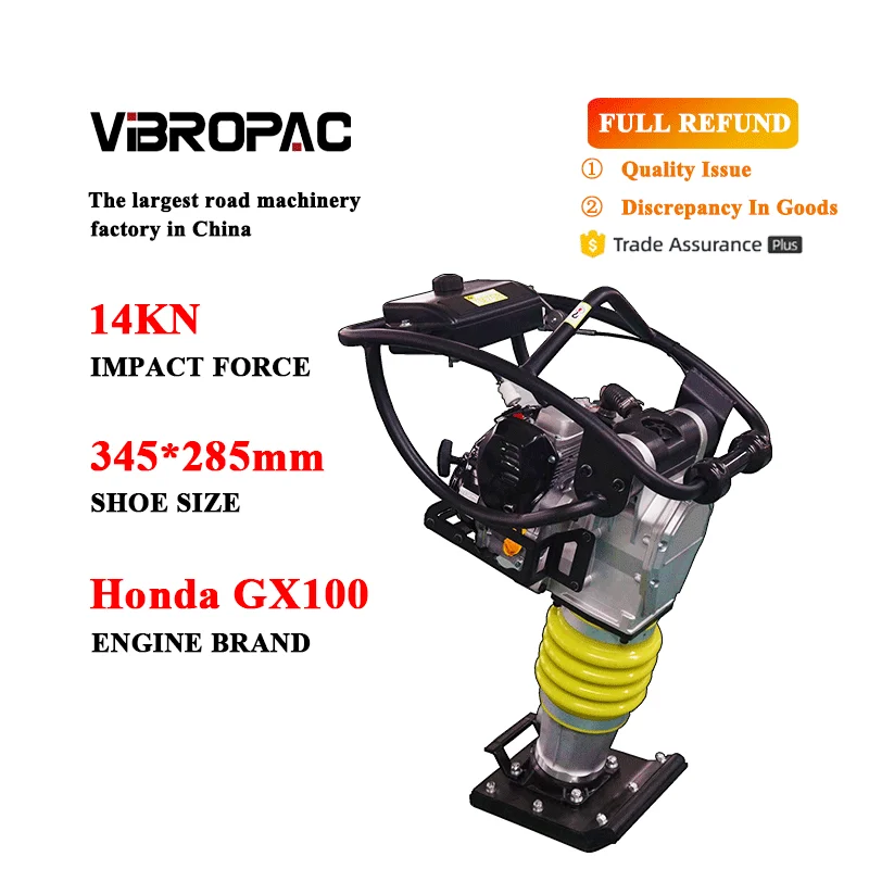 Popular pick TM75B vibrating electric compactor tamping rammer engine chisel monkey jumping jack compactor sale price