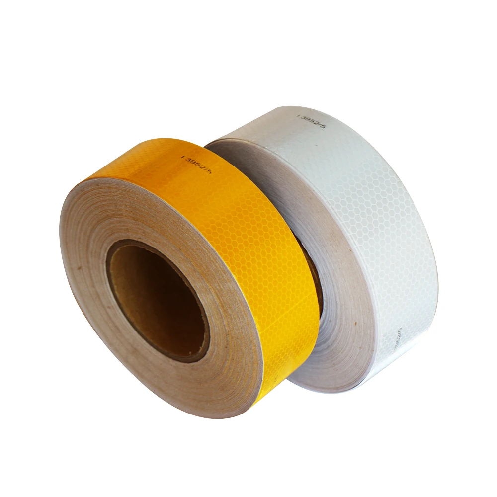 Блестящая клетчатая отражающая лента из ПВХ Micro Prisim для предупреждающей безопасности