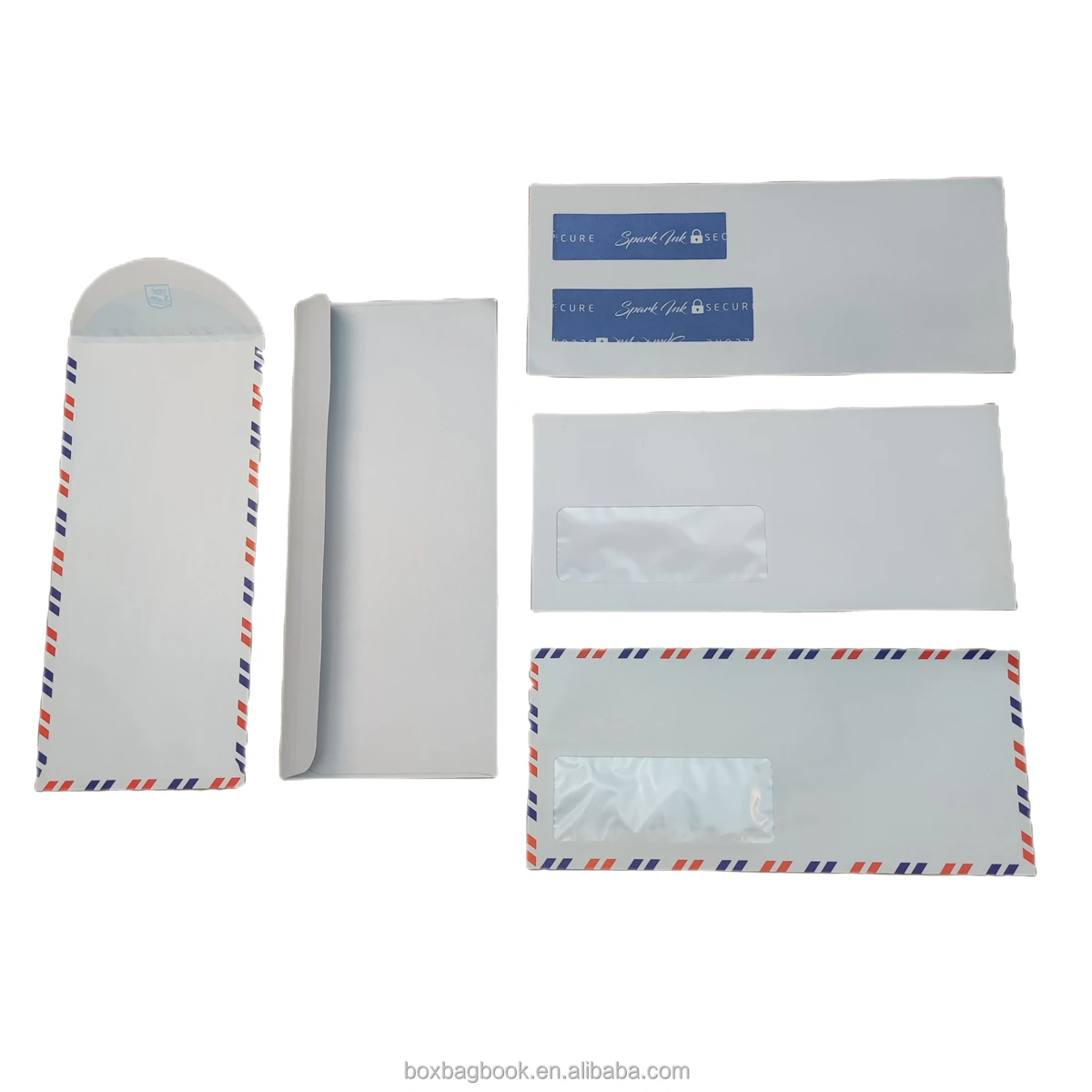 RTS Western Postage Mailer Envelope Office Receipt Letter Kraft White Paper Self Seal Security Pocket Window Shipping Envelopes