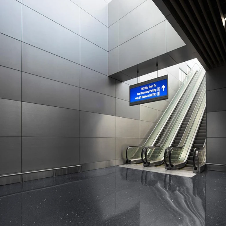 Waterproof Metallic Color Wall Facade Aluminium Composite Panel 3MM For Railway Station