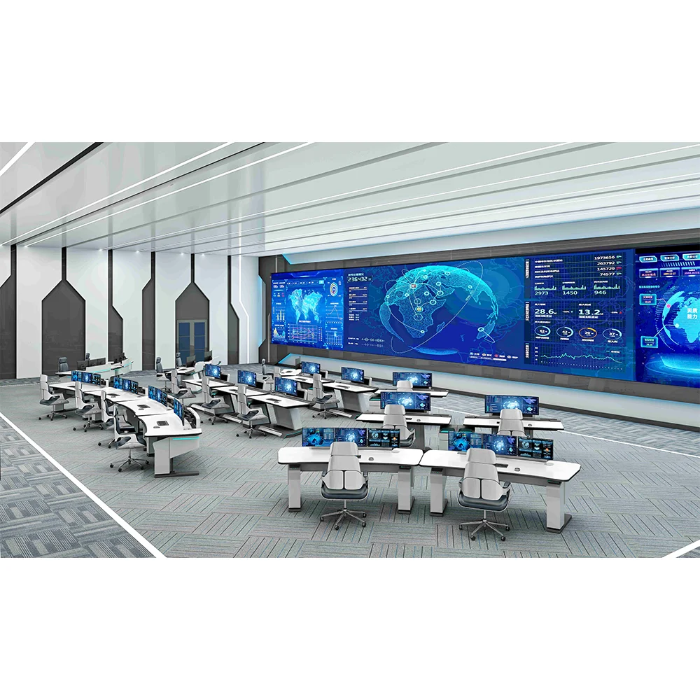 Factory Price Customize Control Room Table Desk Central Operations Furniture Intelligent Control Room Console Metal Piano Modern