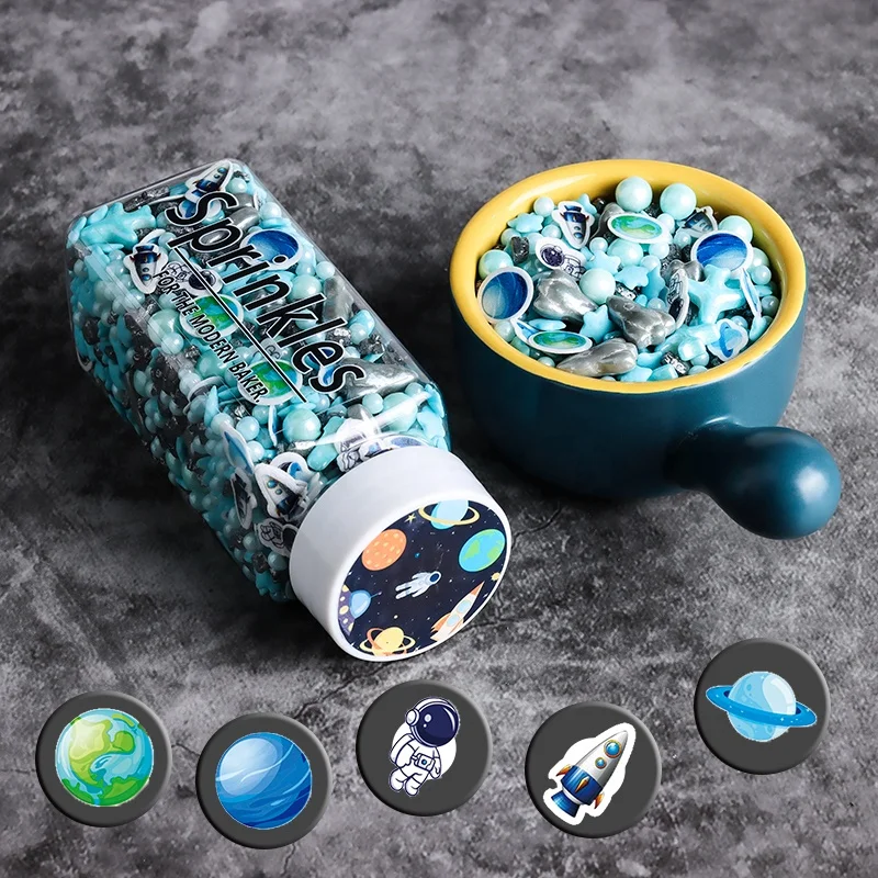 LOVEBAKERY Sweet Shape Wafer Sprinkles 2022 PLANETARIO Wholesale Confetti Bakery Ingredients Sprinkles Cake Decorations