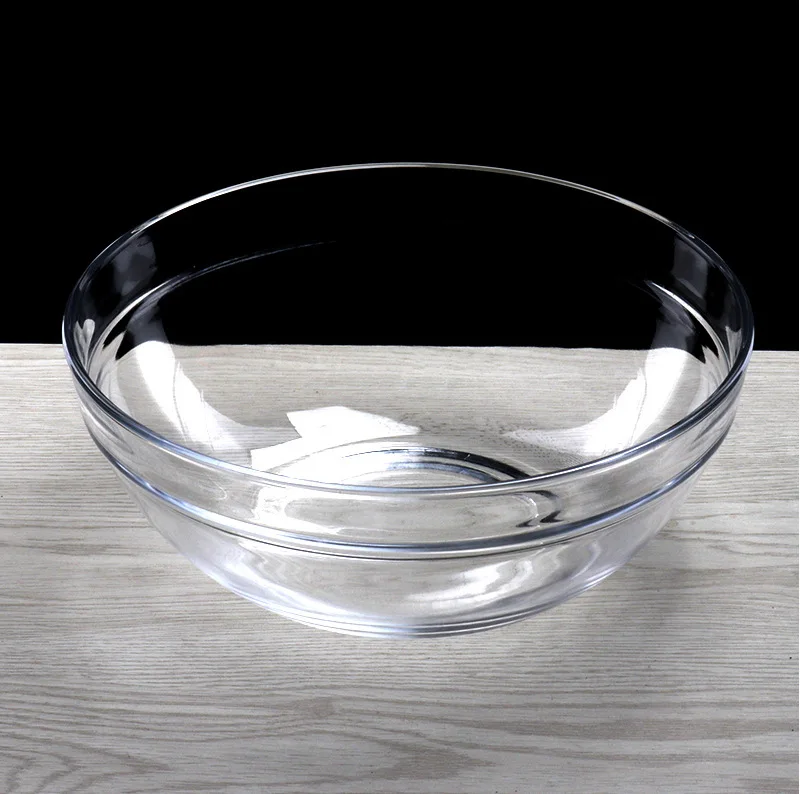 Wholesale special price transparent glass salad bowl hotel hand washing tea cup pudding dessert bowl small facial mask bowl