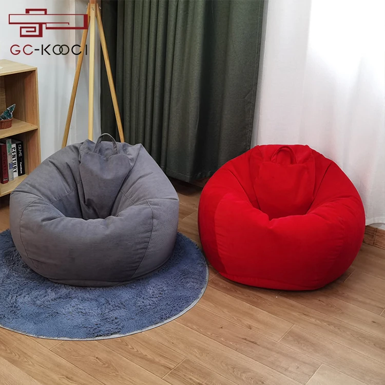 Modern corduroy lazy sofa bean bag living room furniture tatami single sofa chair