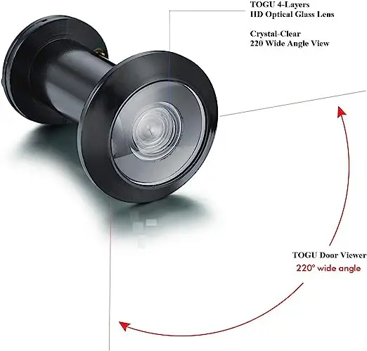 Peep Holes For Door, High-Quality Door Peephole, Peephole With Mental Cover