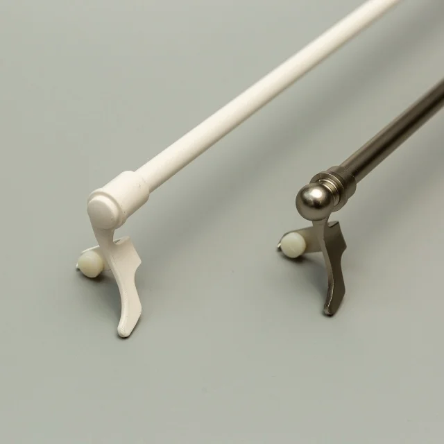 Eco-friendly Decor Curtain Poles Classic Europe Style Mini Extendable Curtain Cafe Rods