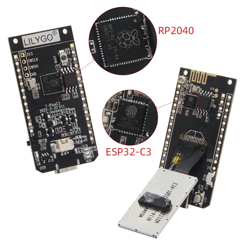 TTGO T-PicoC3 ESP32-C3 RP2040 Wireless WIFI BT Module Development Board