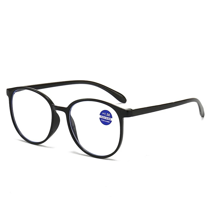 2023 New Round Frame Presbyopia Antifatigue Anti Blue Light Reading Glasses for Men and Women