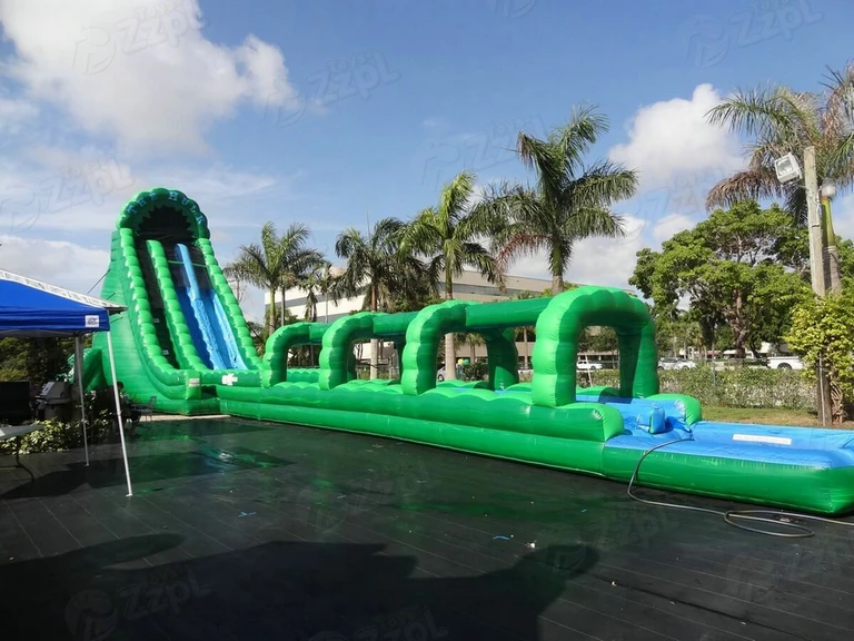 055Mm Tarpaulin Pvc Tarpauline Material Inflatable Slide 1000 Ft Slip N The City Street Water 0.55Mm Vinyl Dolphin With Ball Pit