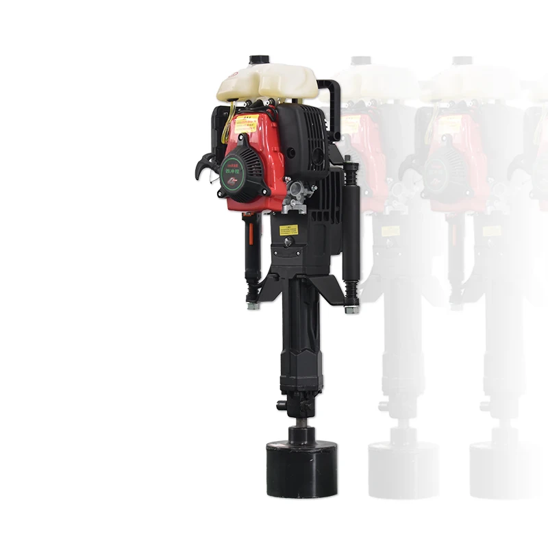 High-Power Four-Stroke Handheld Gasoline Pile Driver Portable for Construction Fence & Flood Control Steel Pipe Pile Driver