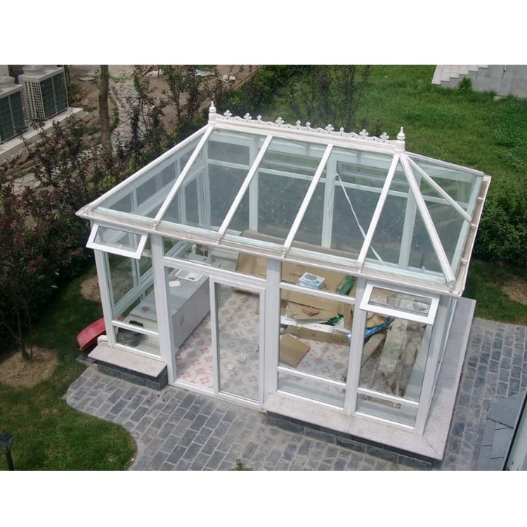 aluminum prefab extrusion garden sunroom houses designs with swimming pools