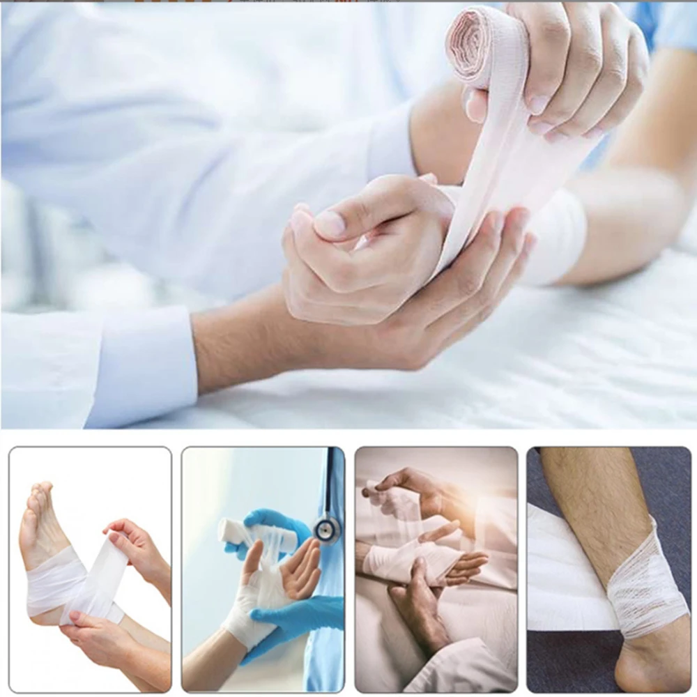BLUENJOY Professional Pbt Elastic Bandage Medical First Aid Bandage 5*4.5cm For Hospital