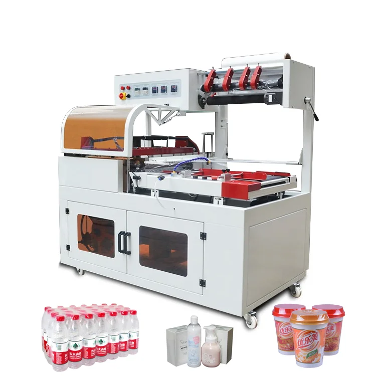 Polyolefin film shrink wrap machine packaging sealing and cutting machine
