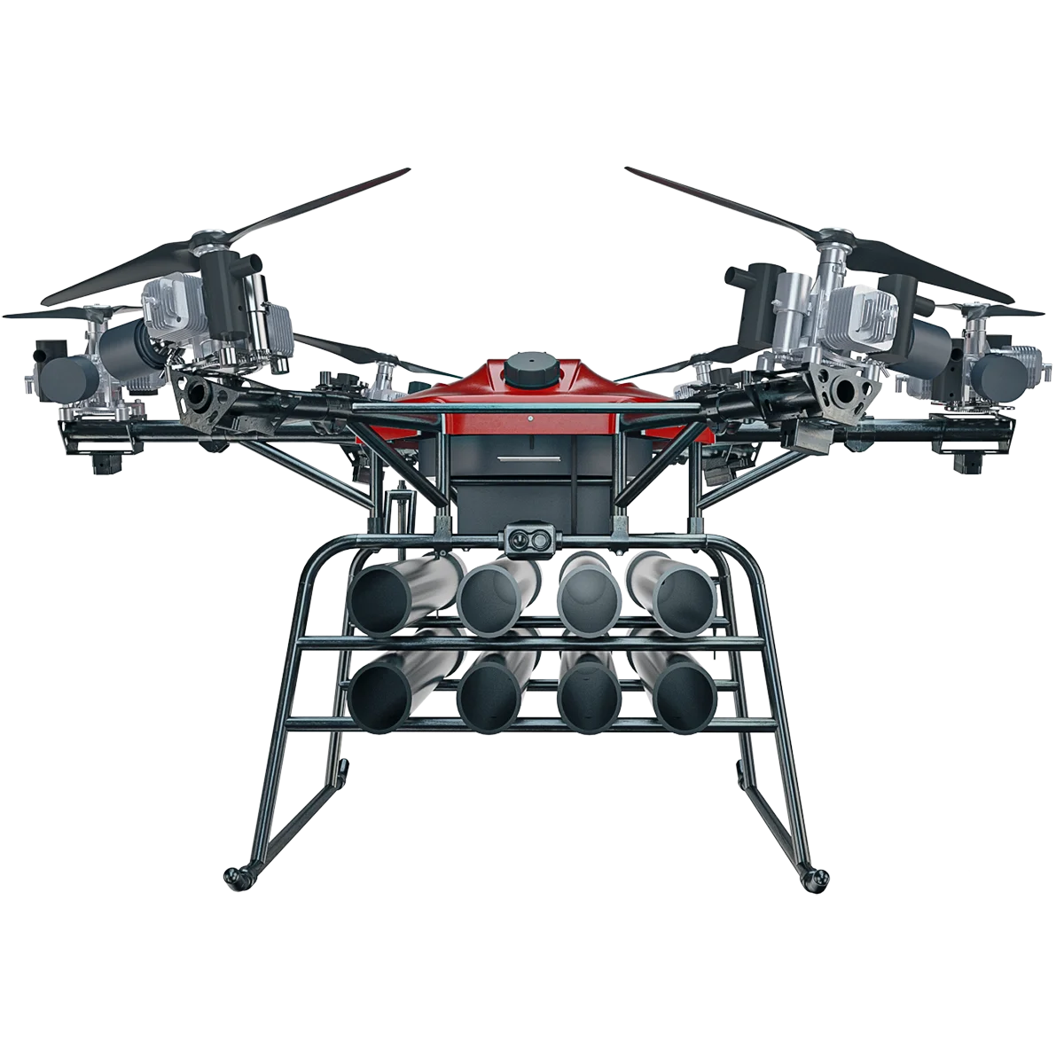 Built-in dry powder Broken glass to put out fire Large horizontal launch fire extinguishing bomb fire-fighting drone UAV