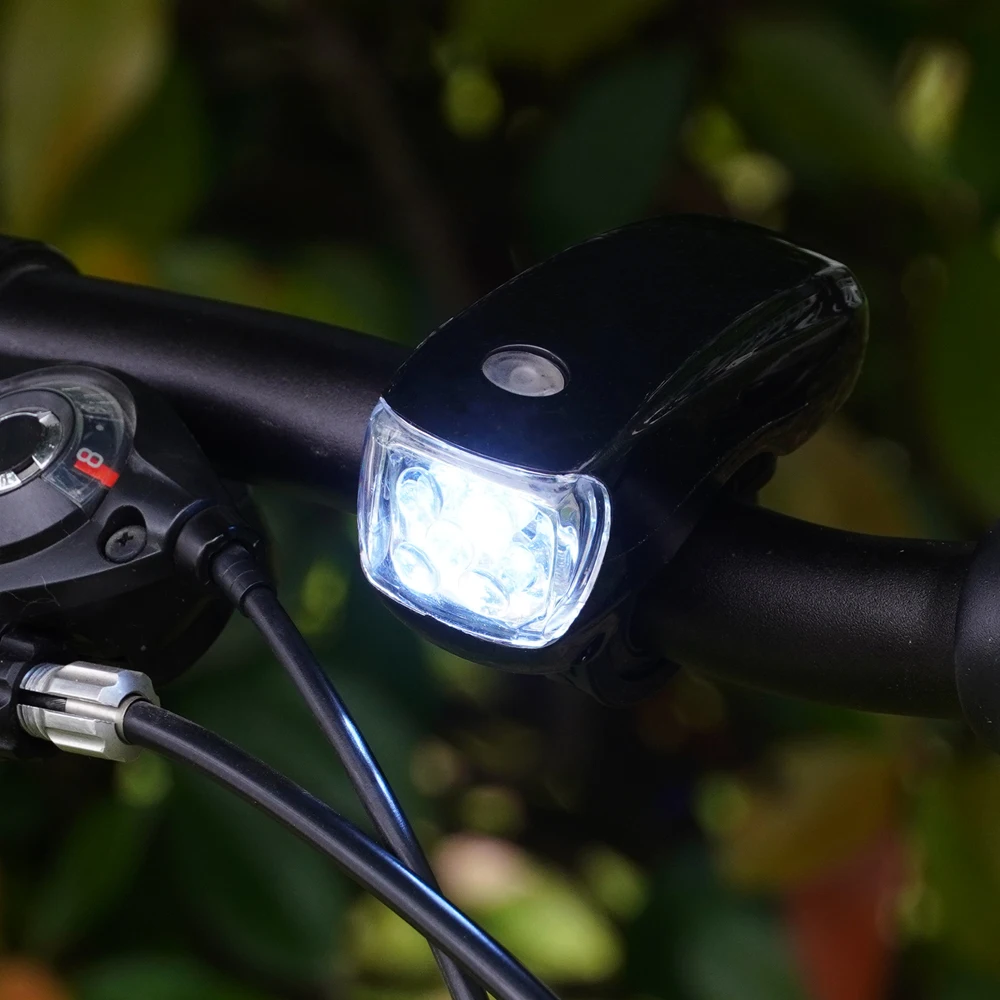 Wholesale Cheap Bright Bicycle LED Light Dry Battery  Waterproof Safety Bike Light