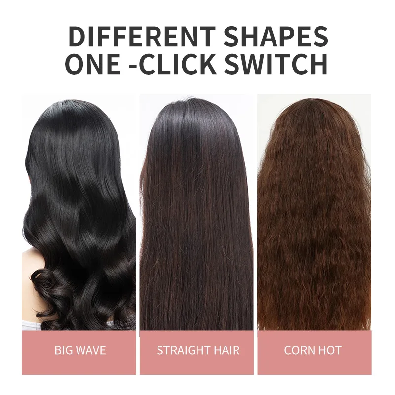 SURKER 3 In 1 Hairstyle Professional Hair Curling Iron Female Hair Straightener