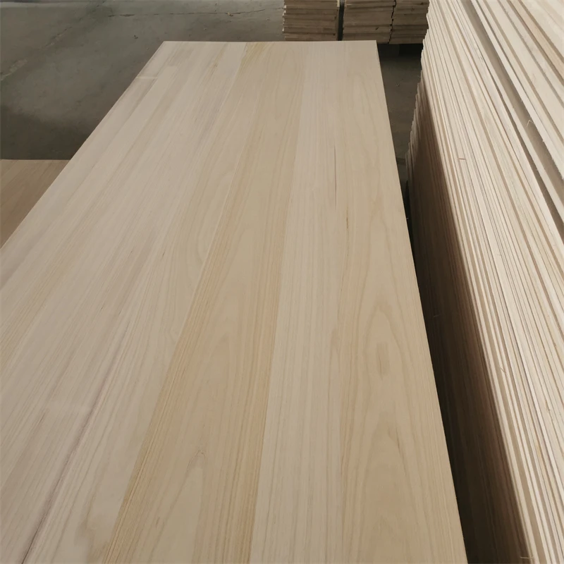 Paulownia solid panel type beautiful texture wood board wholesale custom paulownia wood