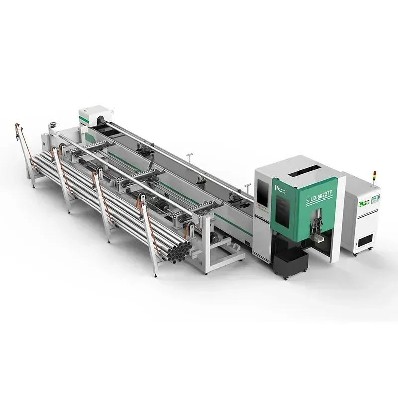 Industrial Steel Aluminum Tube Laser Cutter High-Speed Cutting System For Tube Cutting Equipment